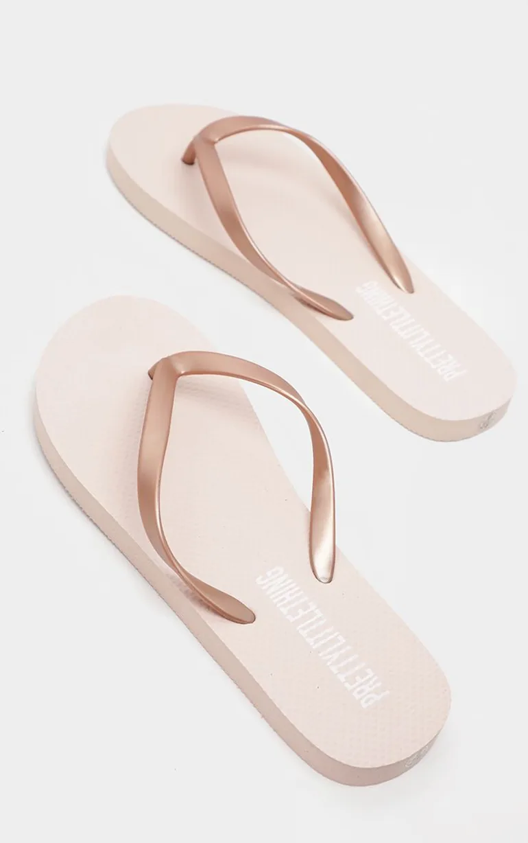 Rose Gold Flip Flop - 1