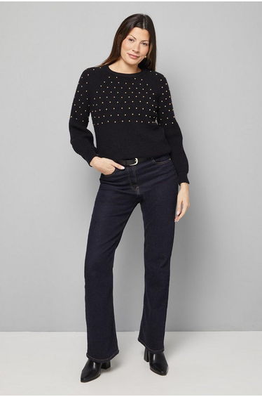 Stud Embellished Jumper