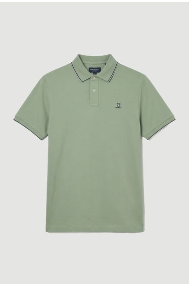 Heritage H Tipped Polo Green