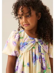 Lucia Floral Print Puff Sleeve Dress - 2