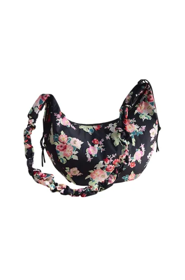 Cath Kidston Archive Bunches Floral Crossbody Bag - Black