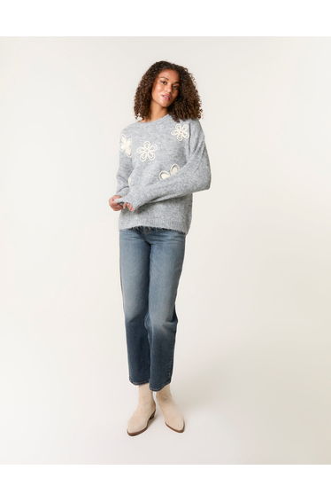 Jumper With Embroidered Heart