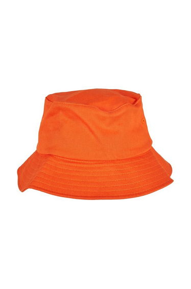 Flexfit By Yupoong Adults Unisex Cotton Twill Bucket Hat - Orange