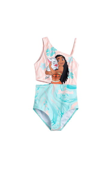 Moana Girls Best Friends One Piece Swimsuit - Multicoloured