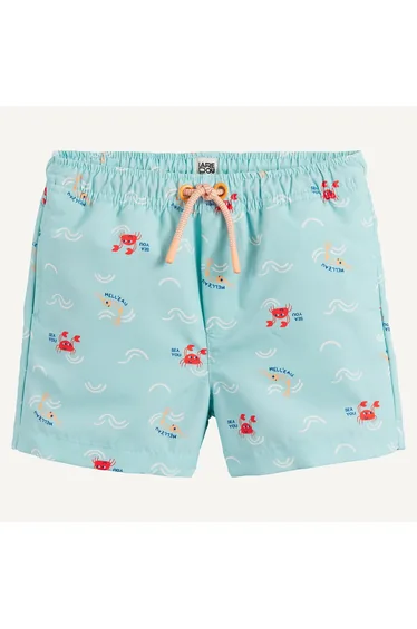 Crabs/Prawns Print Swim Shorts
