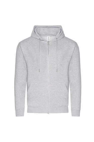 Awdis Unisex Adult Heather Organic Hoodie - Heather Grey