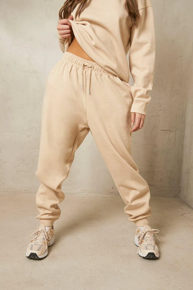 Recycled Sweat Jogger - stone - 3