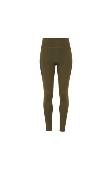 TriDri Womens/Ladies Performance Compression Leggings - Olive Green
