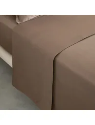 شرشف سرير قطن بني - 2