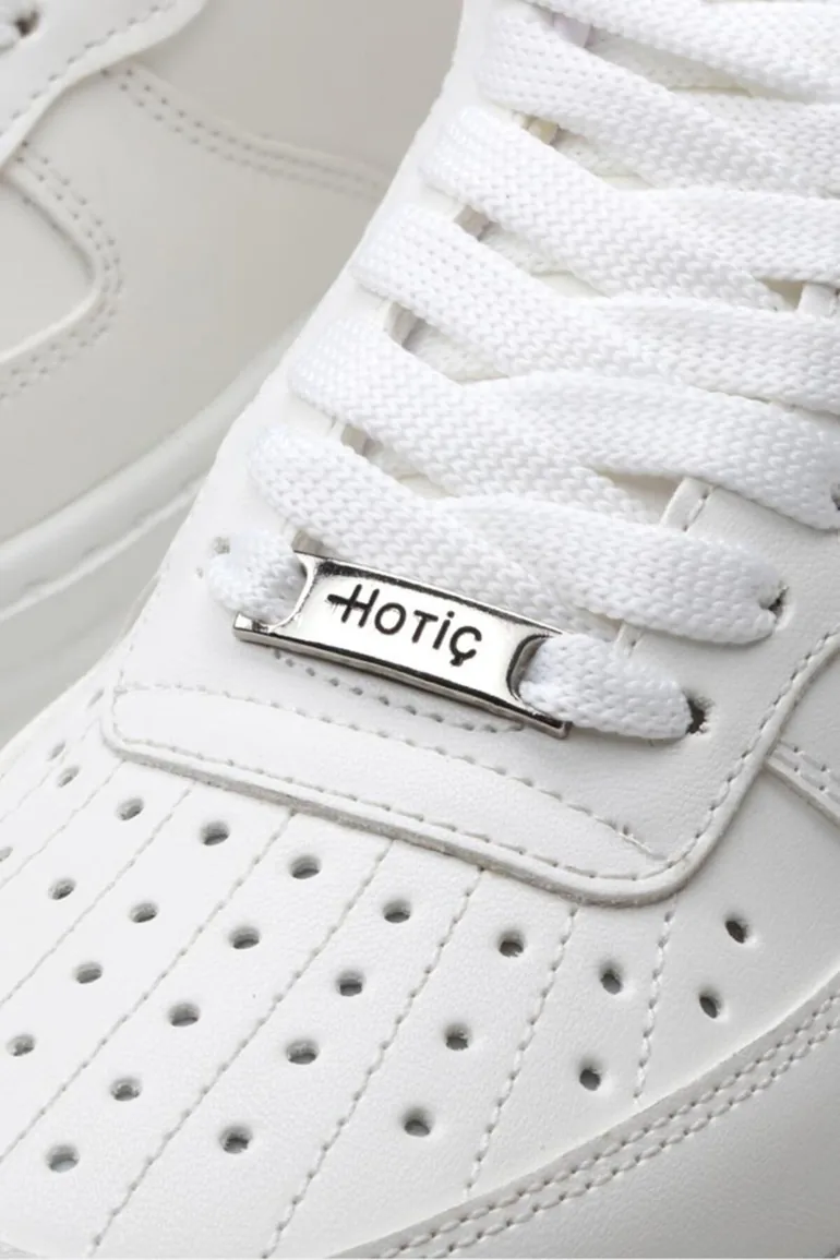 حذاء رياضة نسائي لون أبيض  - 5