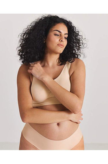 3 Pack Navy/Blush/White Comfort Tops A-D