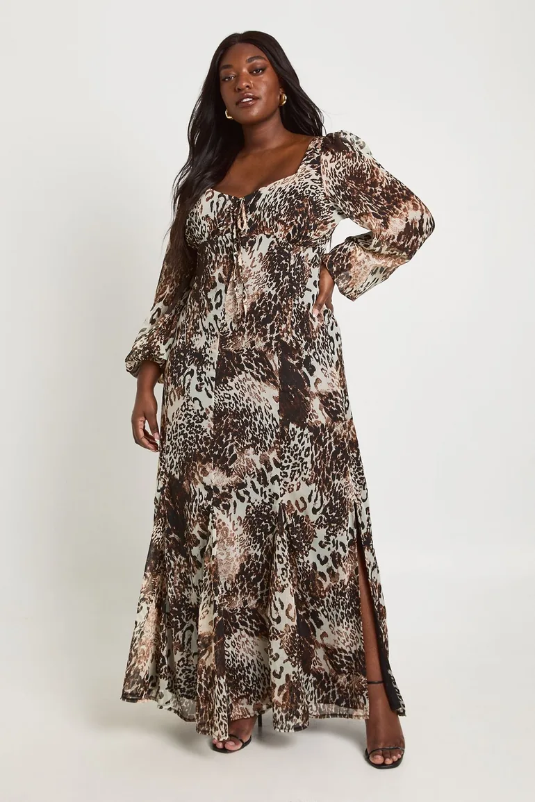 crinkle chiffon maxi dress boohoo Women's Crinkle Chiffon Ruffle Maxi Dress in Black