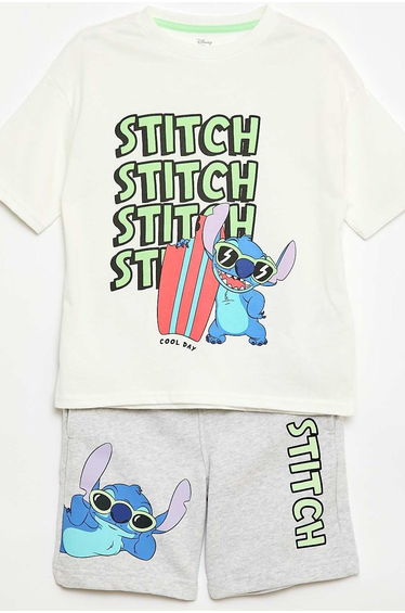 Disney T-shirt + Bermuda Set - 2 pieces WHITE