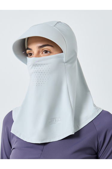 UPF Face Cover with Hair Outlet Visor