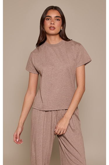 Taupe Speckled T-Shirt