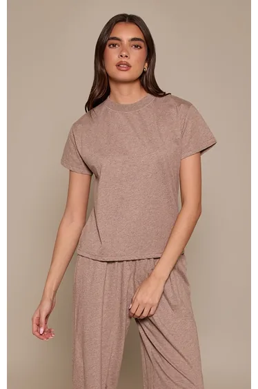 Taupe Speckled T-Shirt