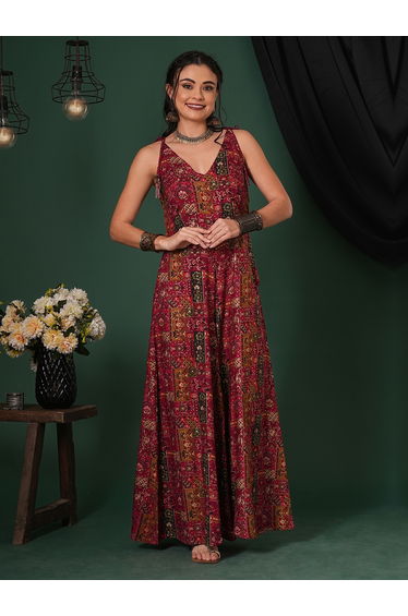 Tassel Tie-Up Shoulder Straps Wide Leg Fusion Jumpsuit