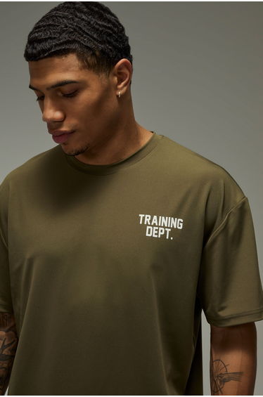 Training Dept Performance Oversized T-shirt - olive