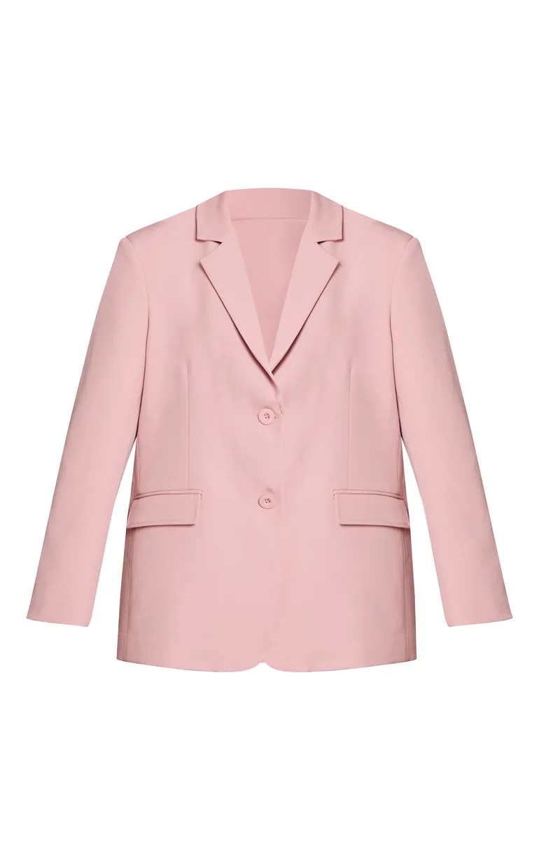 Pink Oversized Blazer - 4
