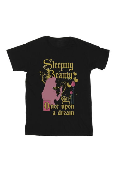 Sleeping Beauty Girls Once Upon A Dream Cotton T-Shirt - Black