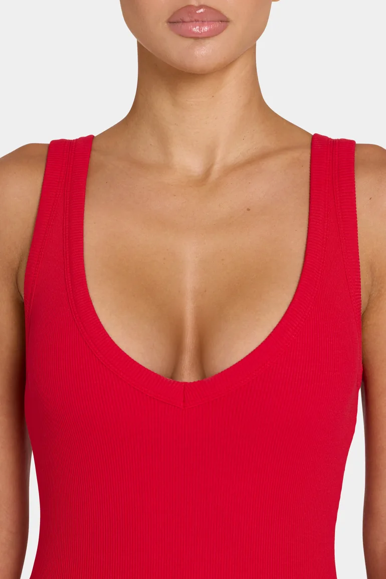 ButterCloud™ Built-In Bra Maxi Dress in Chilli - 3
