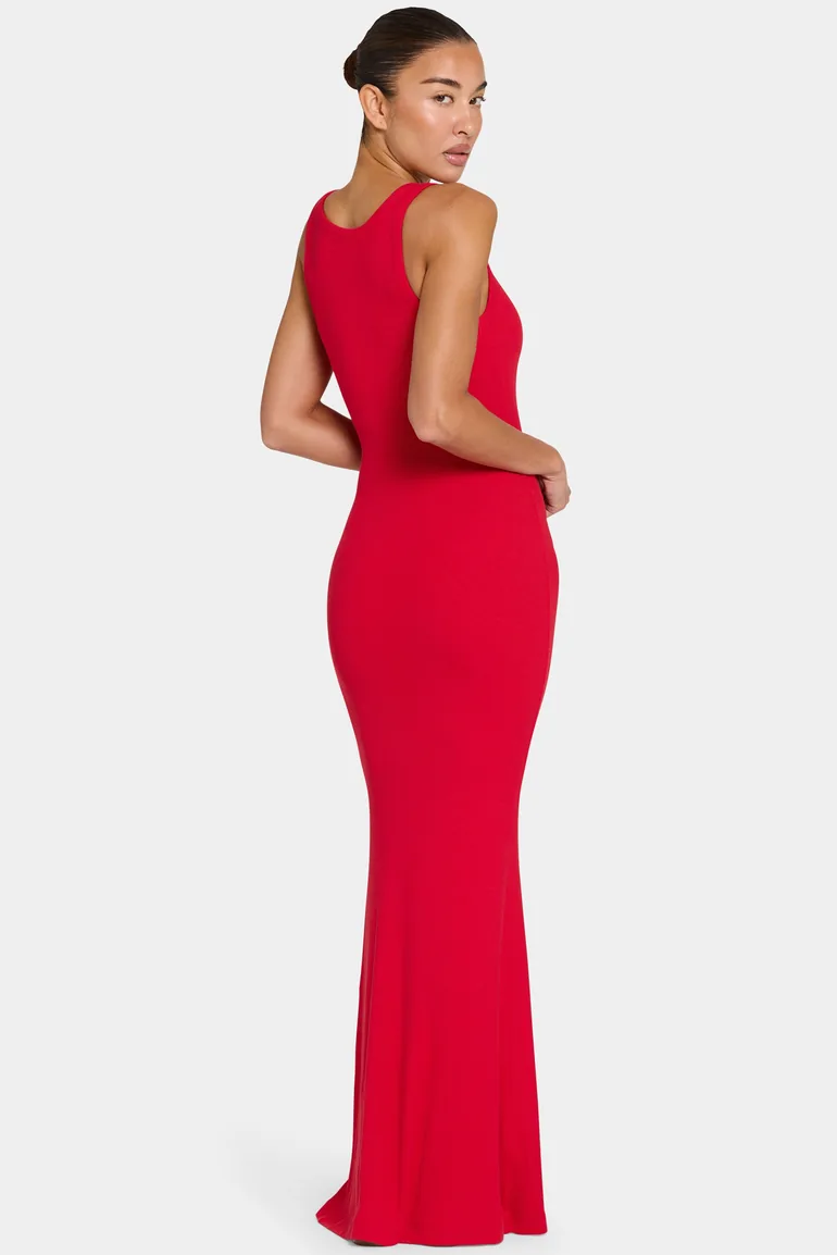 ButterCloud™ Built-In Bra Maxi Dress in Chilli - 1