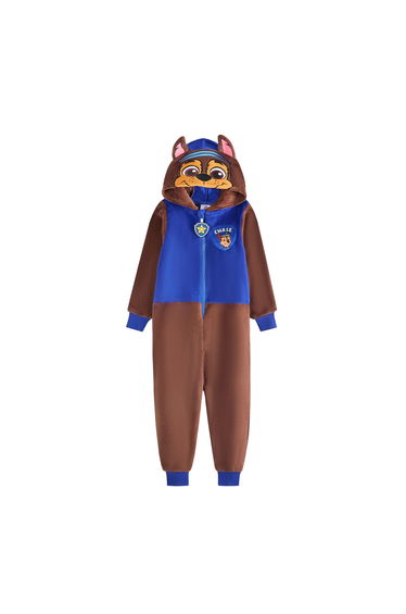 Paw Patrol Childrens/Kids Chase All-In-One Nightwear - Blue/Brown