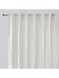 Onega Washed Linen Single Curtain with Concealed Tabs - 4