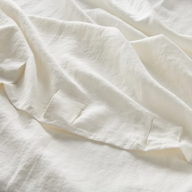 Onega Washed Linen Single Curtain with Concealed Tabs - 6
