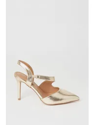 Wide Fit Everly Asymmetric Pointed Stiletto High Heel Courts - 1