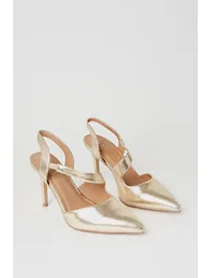 Wide Fit Everly Asymmetric Pointed Stiletto High Heel Courts - 2