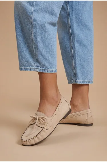 Lori Faux Suede Boat Shoes