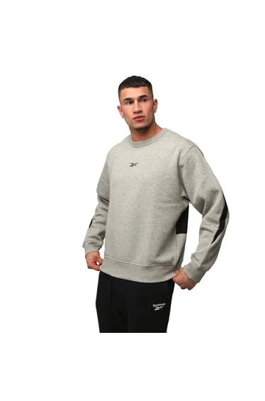 Men's Reebok Unisex Classics Brand Proud Crewneck Sweatshirt in Grey