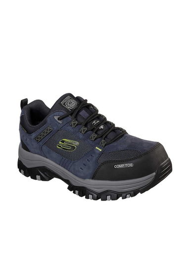 Skechers Mens Greetah Workwear Composite Toe Shoe - Navy