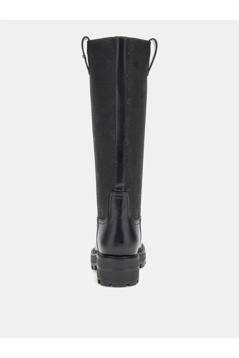 Yannis Knee High Boot Black - 1