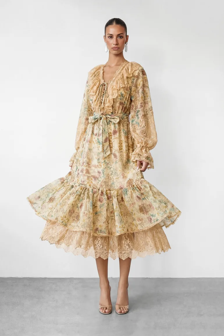 sequin white midi dress Cordelia Ivory i - L Size - Women's Dresses 12 Tips for Wedding Stephs measurements Collection:Saharan Sands size-s-m-l_M