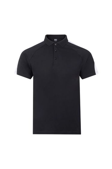 Finden & Hales Unisex Adult Team Polo Shirt - Black/White