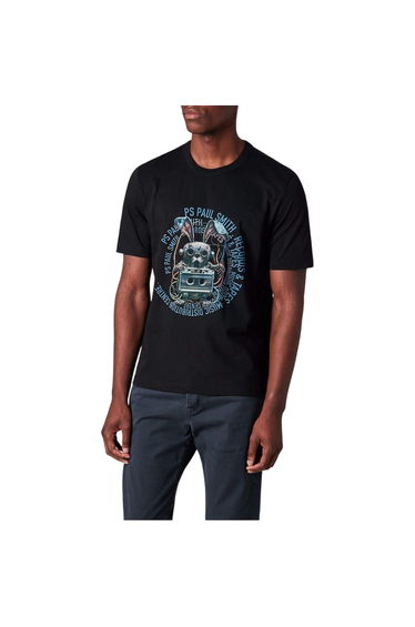 Paul Smith Mens Bunny Tapered T-Shirt - Black