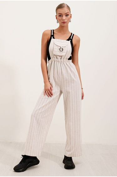Strap Jumpsuit - Cream