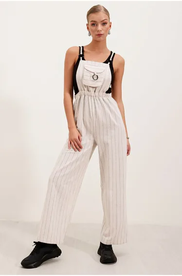 Strap Jumpsuit - Cream