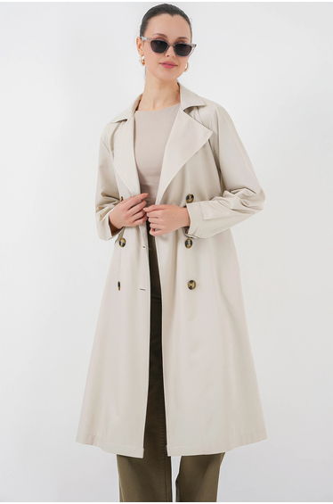 BDART Double Breasted Long Trench Coat