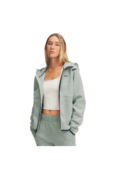 Under Armour Womens/Ladies Raglan Full Zip Hoodie - Green Marl