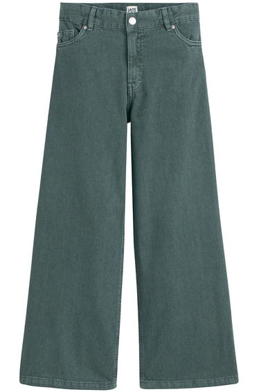 Cotton Wide Leg Trousers