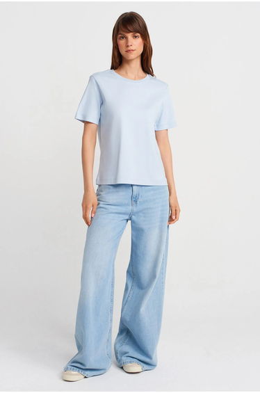 Dilvin Women's Cotton Crew Neck T-Shirt