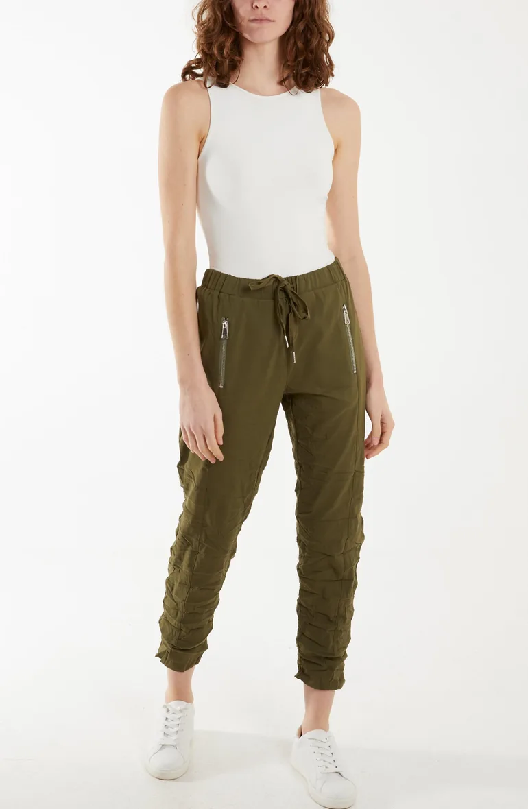 Zip Drawstring Trouser - 1