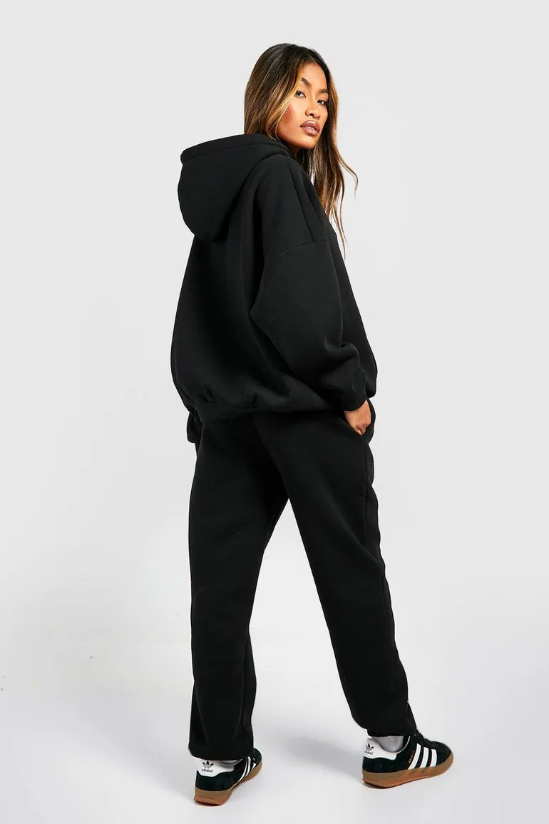 Dsgn Studio Text Print Hooded Tracksuit - black - 1