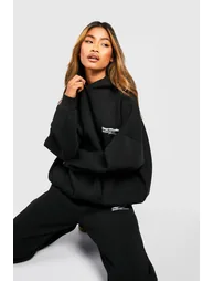 Dsgn Studio Text Print Hooded Tracksuit - black