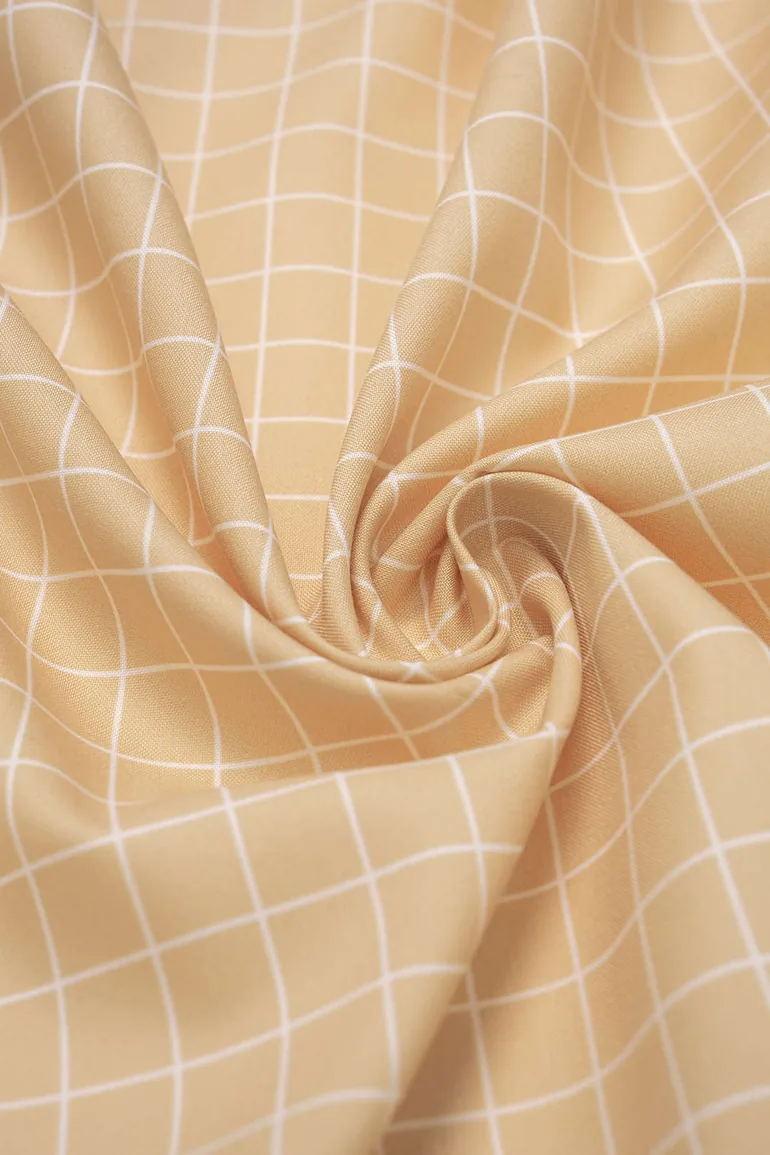 Plaid Print Contrast Asymmetrical Ruched Long Sleeve Midi Dress - 5