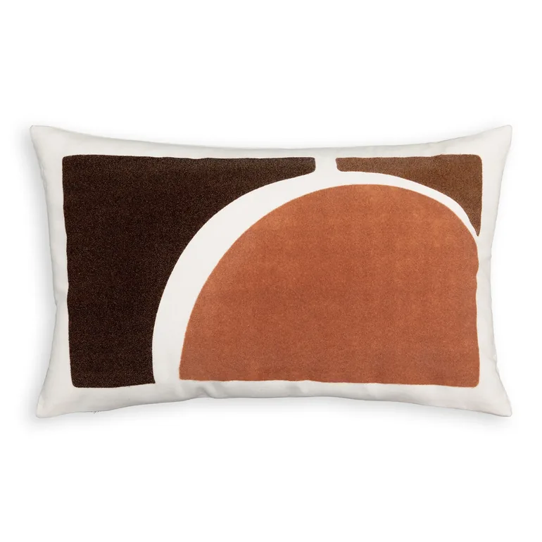 Nikki Graphic Velvet 100% Cotton Rectangular Cushion Cover