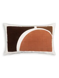 Nikki Graphic Velvet 100% Cotton Rectangular Cushion Cover